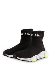 Balenciaga Hightop-Sneaker Speed Trainer schwarz