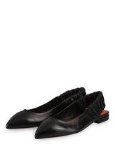 Santoni Sling-Ballerinas schwarz