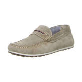 Klondike Herren Mokassins Echtleder beige/grau Mokassins grau Herren