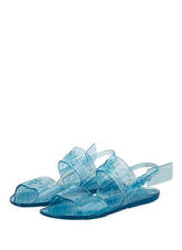 Off-White Sandalen Jelly blau