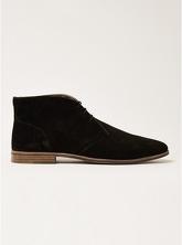 Chukka Boots aus Wildleder, schwarz