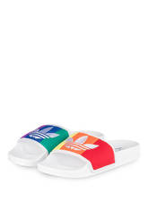 Adidas Originals Badeschuhe Adilette Pride weiss