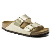 BIRKENSTOCK Slipper Arizona Birko-Flor Riemchensandalen gold Damen