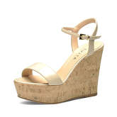 Evita Damen Keilsandalette VALERIA Keilsandaletten beige Damen