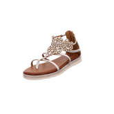 Laufsteg München Sandalen/Sandaletten Riemchensandaletten rosegold Damen