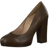 Tamaris Damen Plateau Pumps  1-22401-25 Braun 304 MOCCA Leder A.slide/A.shokk Absatz Klassische Pumps braun Damen