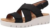 Clarks Keilsandalette Nubuk / Naturleder