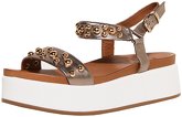 INUOVO Plateausandaletten Leder
