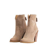 IZIA Cowboy Stiefelette Ankle Boots beige Damen