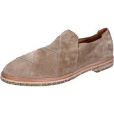 Moma  Herrenschuhe slip on mokassins beige wildleder BX939