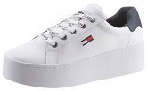 TOMMY JEANS Plateausneaker ICONIC LEATHER FLATFORM SNEAKER