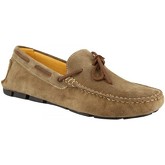 Leonardo Shoes  Herrenschuhe 502 CAMOSCIO TAUPE TASSELLI