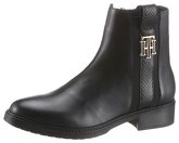 TOMMY HILFIGER Stiefelette TH INTERLOCK LEATHER FLAT BOOT
