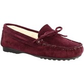 Leonardo Shoes  Hausschuhe 158 CAMOSCIO BORDEAUX DONNA