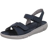 Free Walk  Sandalen Sandaletten 6157 42190 TEX. BLU+TEX. FORO BLU