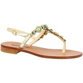 Leonardo Shoes  Sandalen E104 PLATINO/VERDE