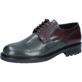 Salvo Barone  Halbschuhe elegante grün glänzendem leder burgund BZ183