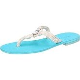 Eddy Daniele  Sandalen sandalen weiß corda hellblau swarovski aw509