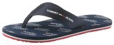 TOMMY JEANS Zehentrenner TOMMY JEANS PRINT BEACH SANDAL