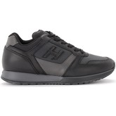 Hogan  Sneaker Sneaker H321 in Leder Dunkelgrau