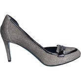 18 Kt  Pumps pumps silber schwarz lackleder glitter BS171