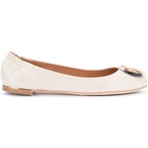 Tory Burch  Ballerinas Ballerinas Minnie Travel in ultraleichtem beigem Nappaleder