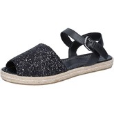 E...vee  Sandalen E...sandalen schwarz glitter leder BY188