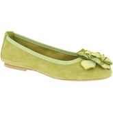 Leonardo Shoes  Ballerinas 6087 VELOUR PISTACCHIO