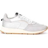Philippe Model  Sneaker Sneaker Montecarlo aus Leder und Silberglitzer