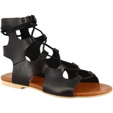 Leonardo Shoes  Sandalen PC132 VACCHETTA NERO