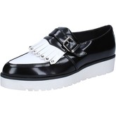 Cult  Damenschuhe elegante schwarz glänzendem leder weiß BZ270