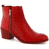 Leonardo Shoes  Stiefeletten K5258 ROSSO INTRECCIO