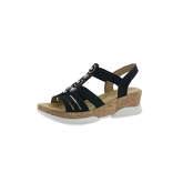 Sandal V7771-14 Rieker Klassische Sandaletten blau Damen
