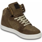 Cash Money  Turnschuhe Sneakers Hoch Riff Taupe