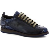 Leonardo Shoes  Herrenschuhe 9211/19 PITONE DENIM (BLU-NERO)