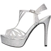 Pedro Rodriguez Sandalen 3024 Elegante Sandale Frau Silber