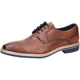 Jenszen  Halbschuhe Schnuerschuhe Cognac Croco 3923-COGNAC