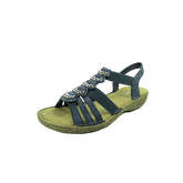 rieker Sandalen/Sandaletten Riemchensandaletten blau Damen