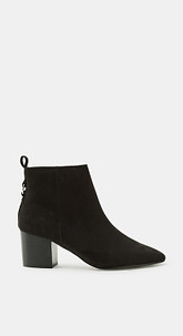 Boots mit Blockabsatz, in Velours-Optik