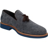 Di Mella  Herrenschuhe mokassins blau textil AD330