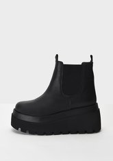 INUOVO Stiefelette Leder/Textil