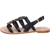 E...vee  Sandalen E...sandalen schwarz leder BY184