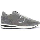 Philippe Model  Sneaker Sneaker Tropez X in grauem Leder und Wildleder