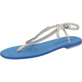 Eddy Daniele  Sandalen sandalen blau wildleder beige swarovski aw368