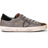Philippe Model  Sneaker Sneaker Paris aus Grauem Leder und Braunem Wildleder