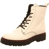 Online Shoes  Damenstiefel Stiefeletten F - 8280 white lack