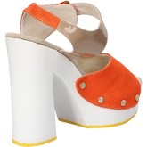 Suky Brand  Sandalen sandalen orange textil beige lack AC803
