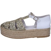 Docksteps  Sandalen sandalen platin glitter weiß leder BT471