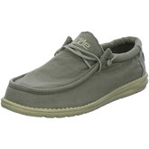 Hey Dude Shoes  Sneaker Schnuerschuhe Wally washed Clay Grau Leinen 11152-3109