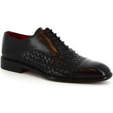 Leonardo Shoes  Herrenschuhe 188  V.NERO INTRECCIATO